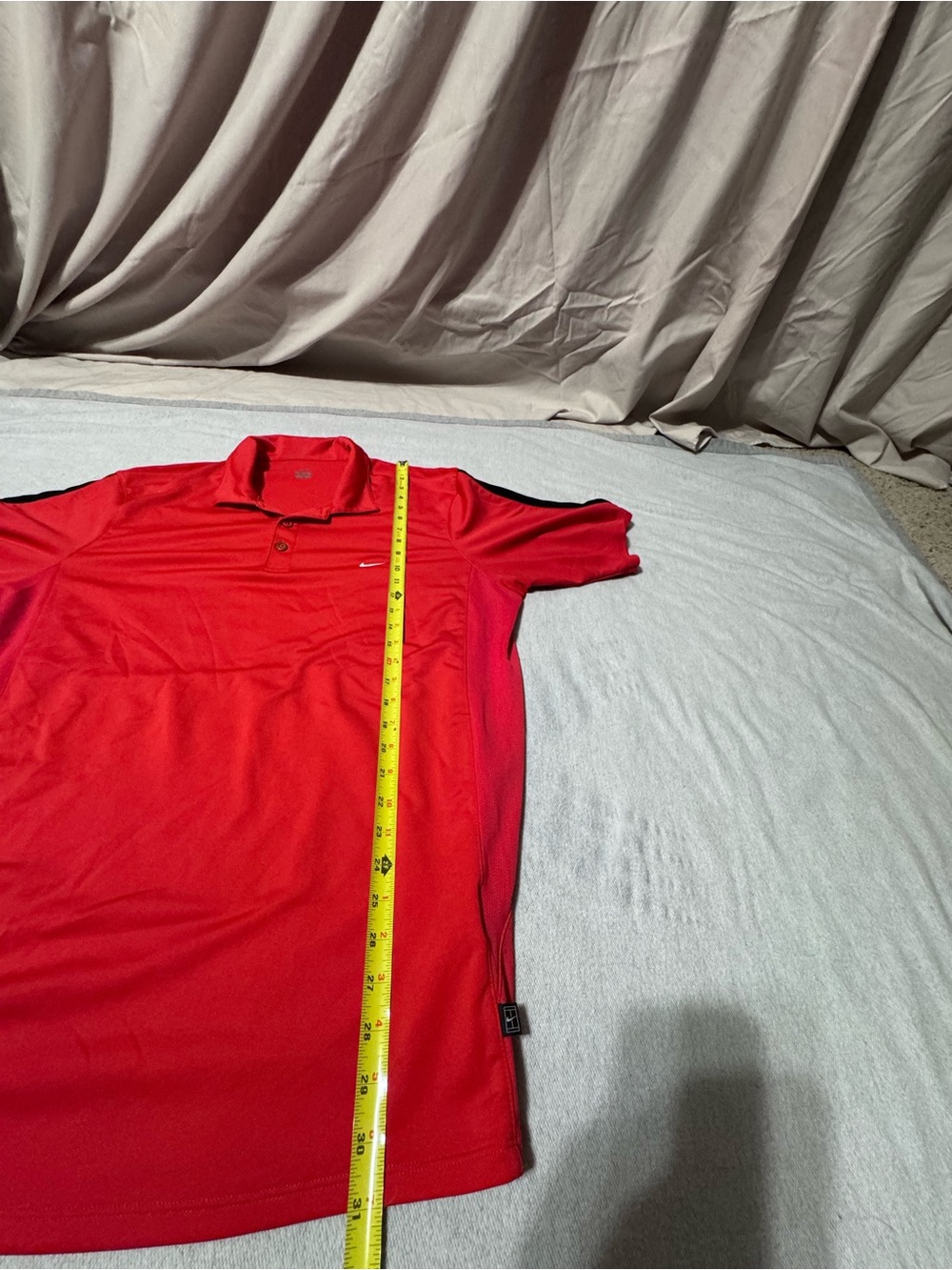 Nike Red Performance Polo Shirt with Subtle Black Trim